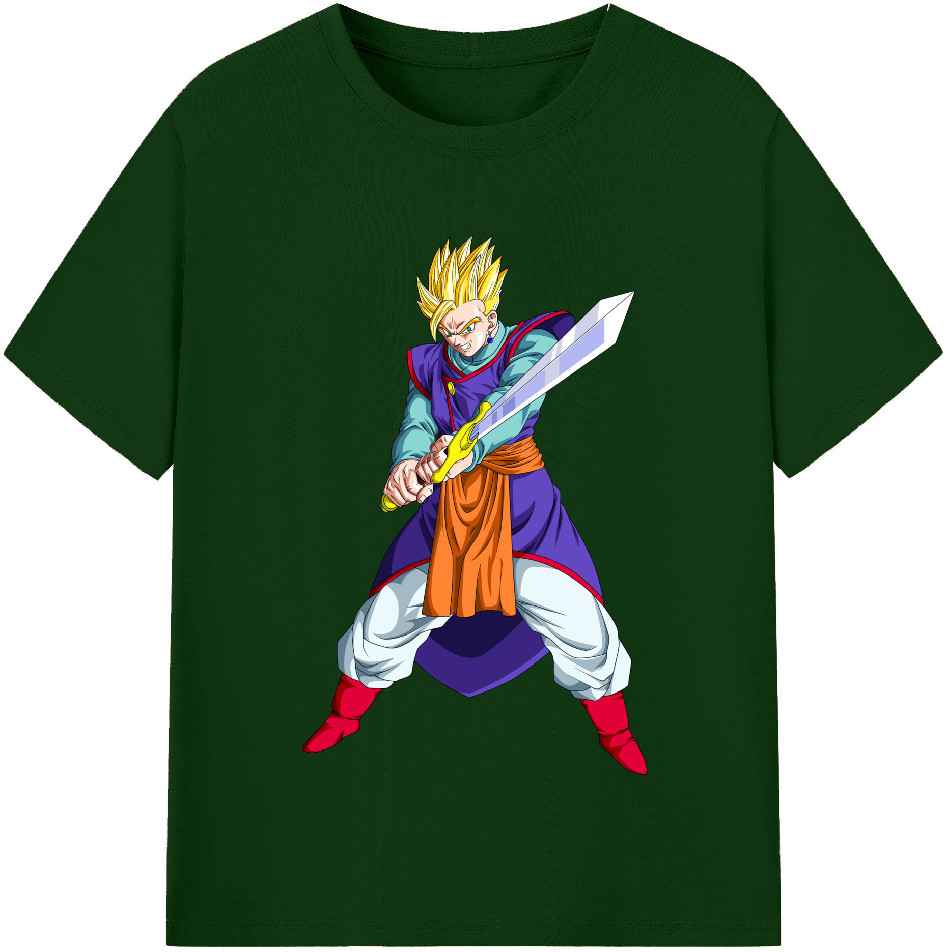 （画像用） ドラゴンボール 孫 悟飯（そんごはん）DRAGON BALL Son Gohan 綿100％半袖Tシャツ（フロントプリント）